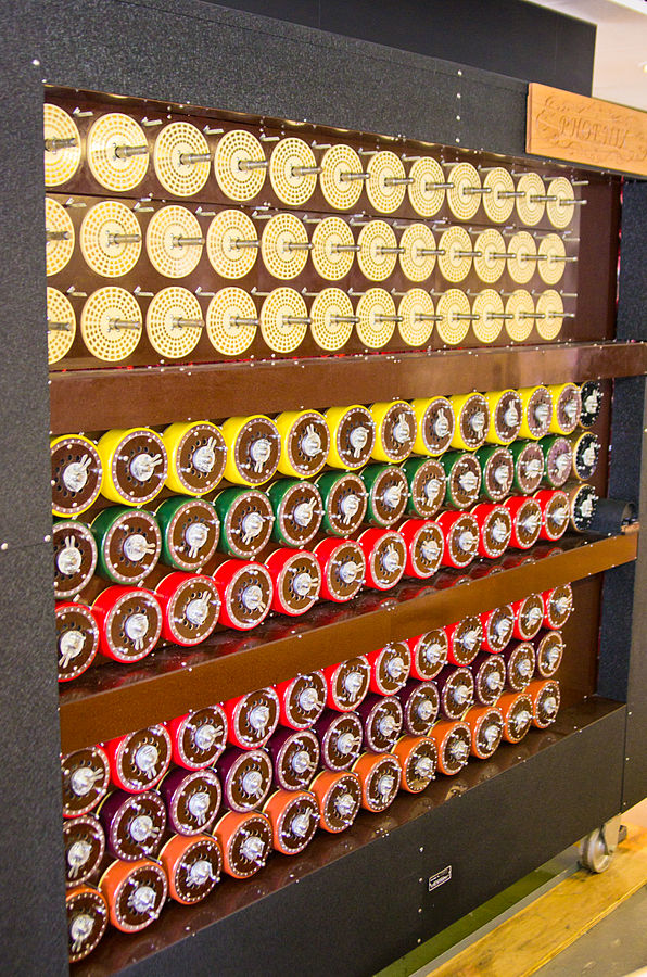 "Bletchley Park Bombe4" by Antoine Taveneaux - Own work. Licensed under CC BY-SA 3.0 via Wikimedia Commons - http://commons.wikimedia.org/wiki/File:Bletchley_Park_Bombe4.jpg#mediaviewer/File:Bletchley_Park_Bombe4.jpg